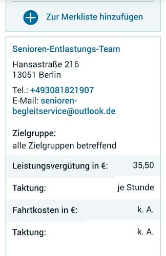 Senioren - Entlastungs - Team